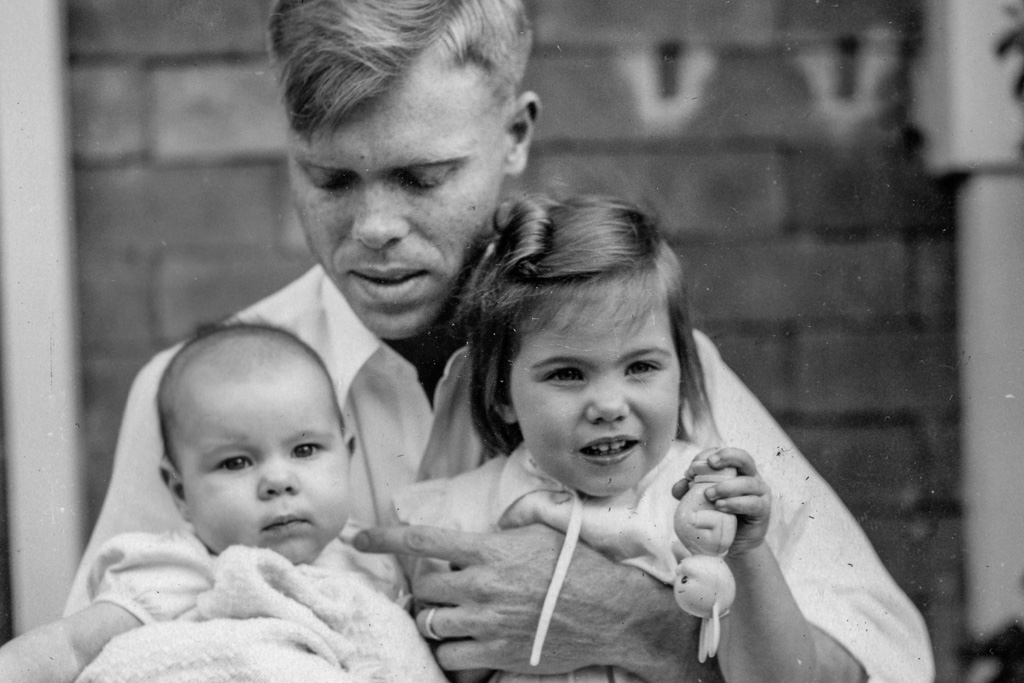 1951 — Esther, Dad and Mary