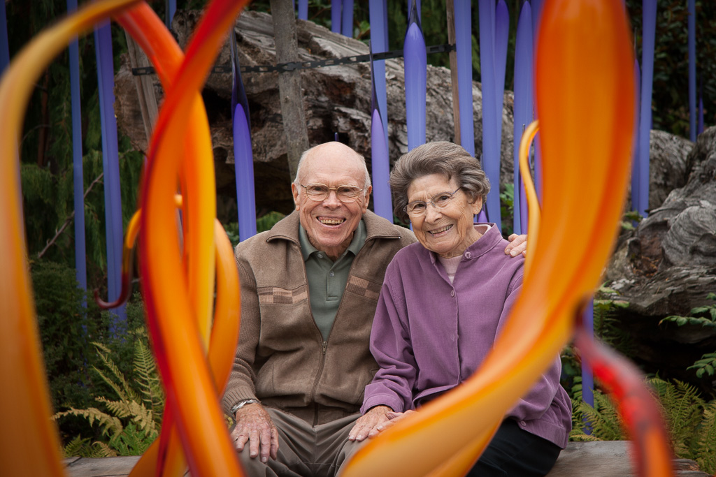 2012 — Dad and Mom at Chihuly Garden at the Seattle Center