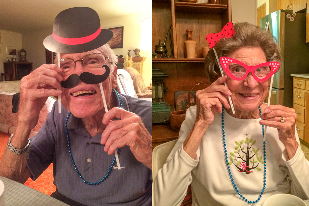 2016 — Birthday festivities! Dad and Mom.