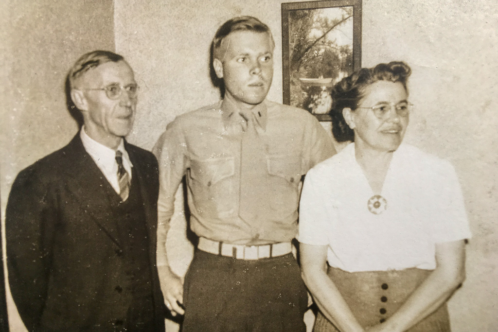 Dad, with his dad and mom