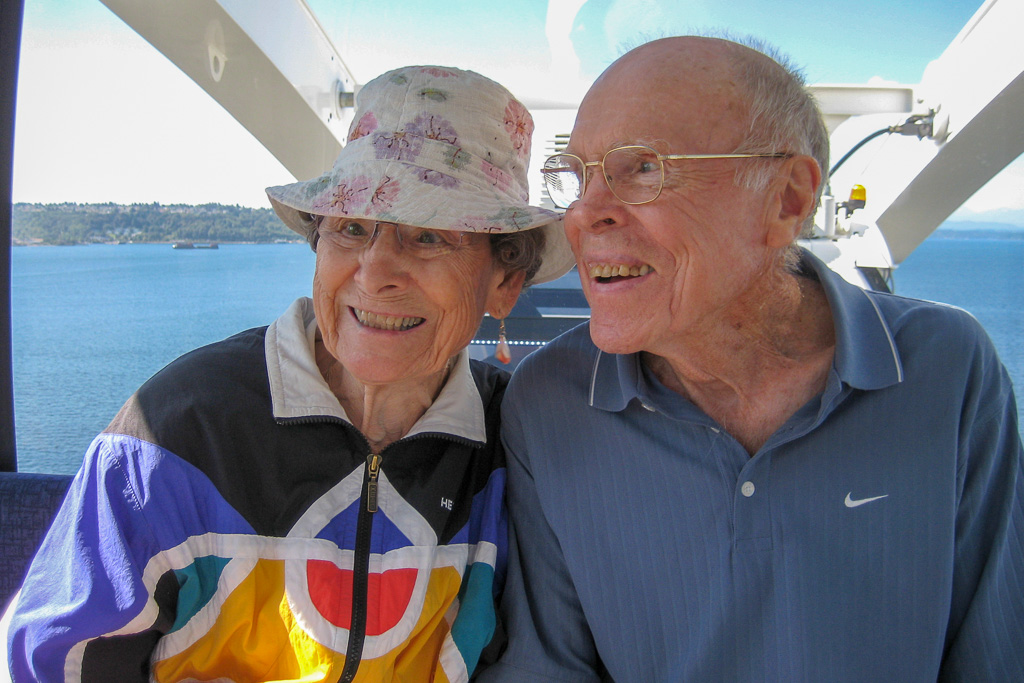 2012 — Mom and Dad on Seattle' Great Wheel