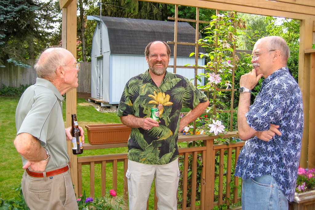 2011 — Dad, Mike and Mike at Mike and Esther's place