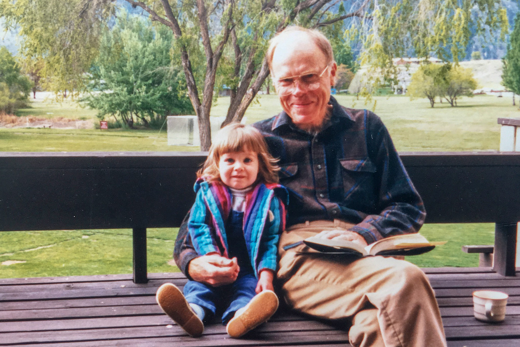 Katie and Dad at Lake Chelan.