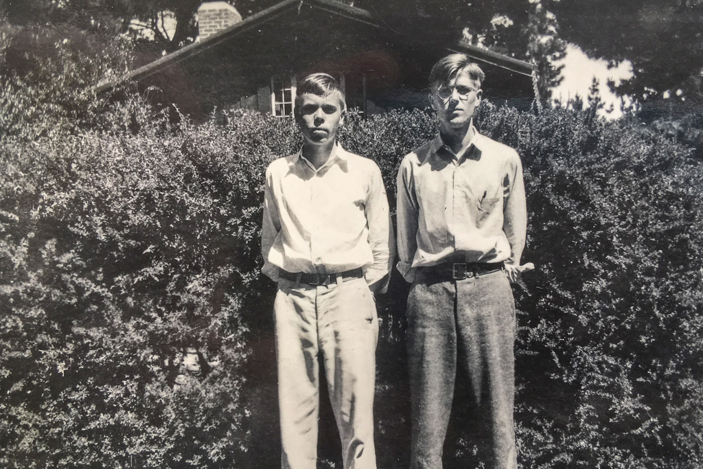 Dad, left, and brother Dick